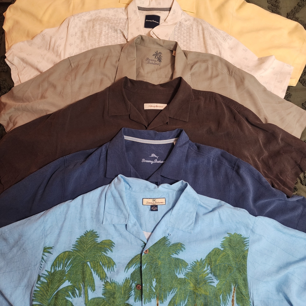 Tommy Bahama Men's Assorted Silk Shirts....11 Total